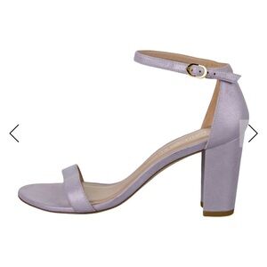 Stuart Weitzman Nearly Nude Lavender Shimmer Suede
